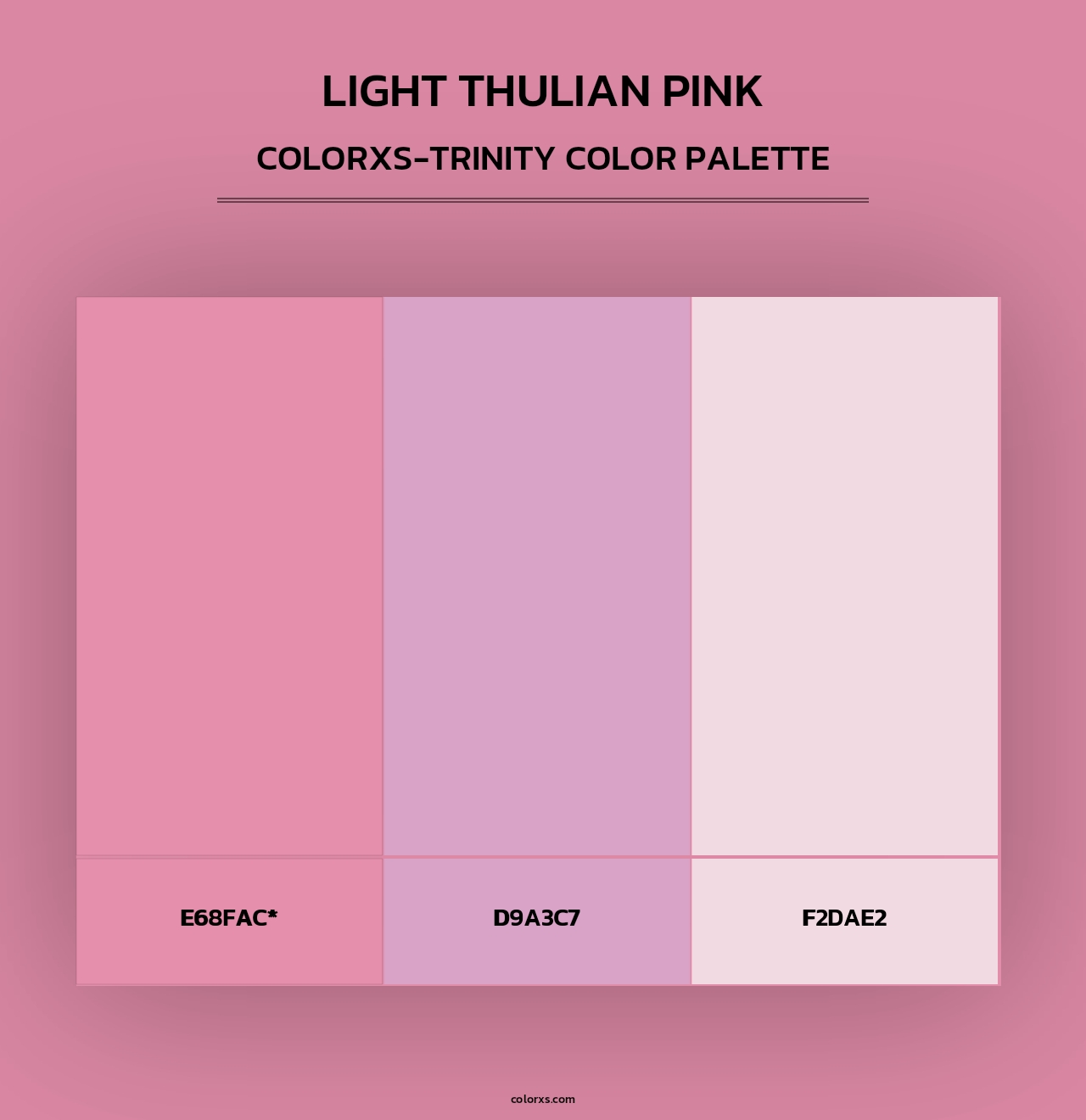 Light Thulian pink - Colorxs Trinity Palette
