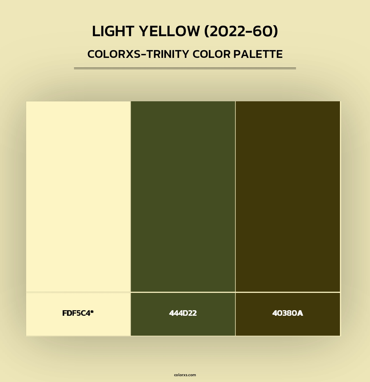 Light Yellow (2022-60) - Colorxs Trinity Palette