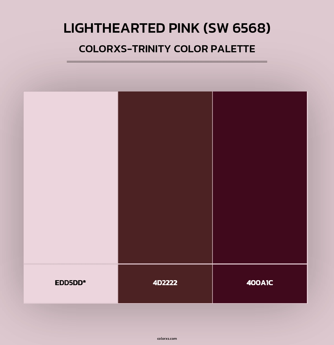 Lighthearted Pink (SW 6568) - Colorxs Trinity Palette