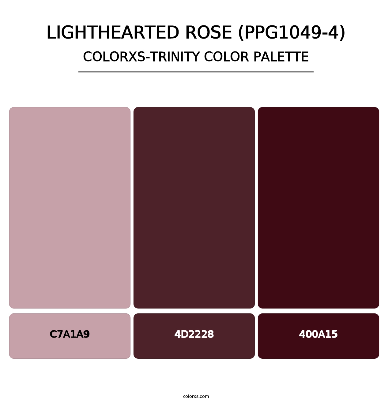 Lighthearted Rose (PPG1049-4) - Colorxs Trinity Palette