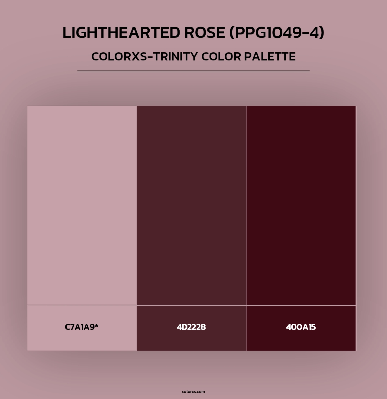 Lighthearted Rose (PPG1049-4) - Colorxs Trinity Palette