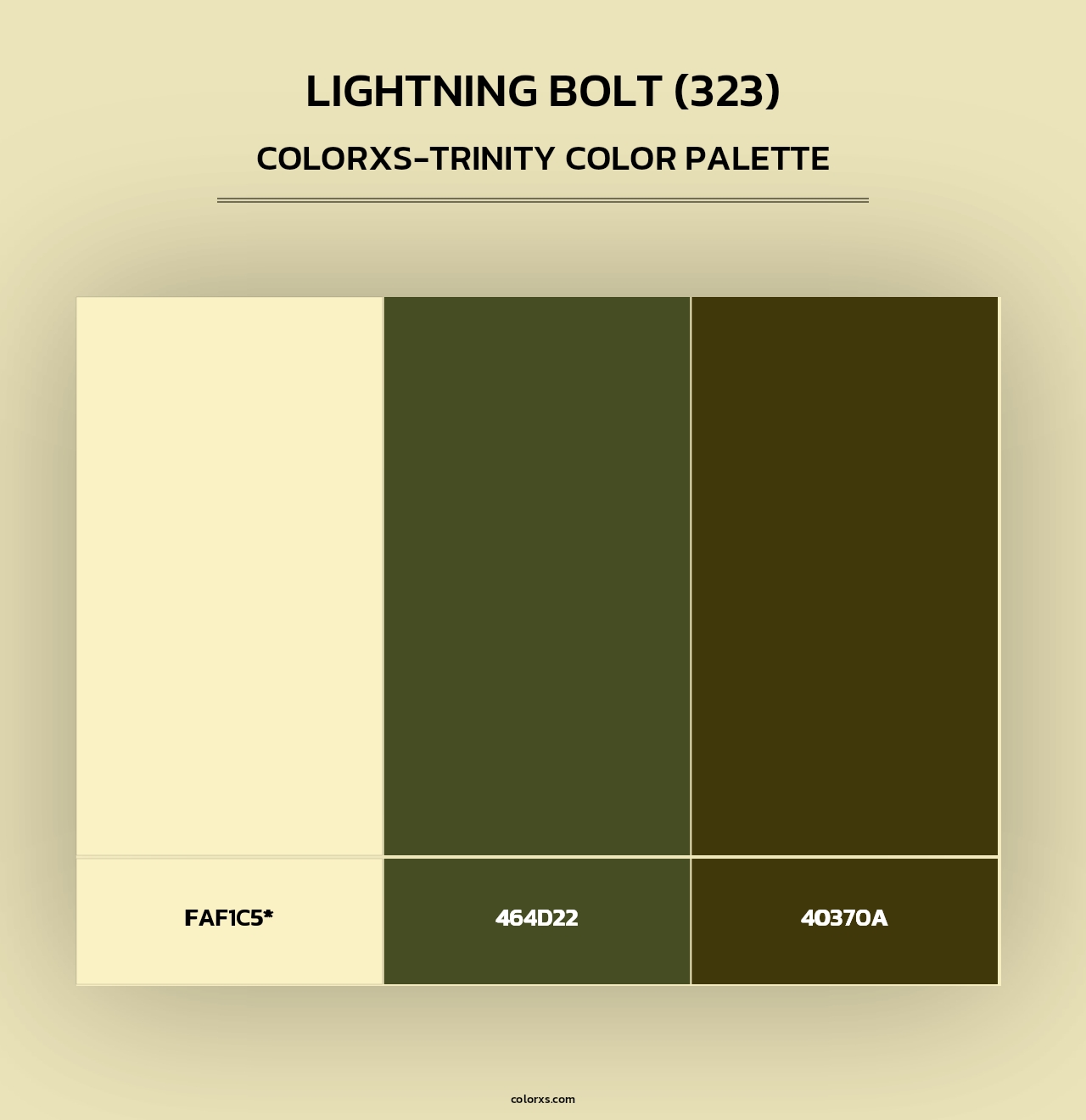 Lightning Bolt (323) - Colorxs Trinity Palette