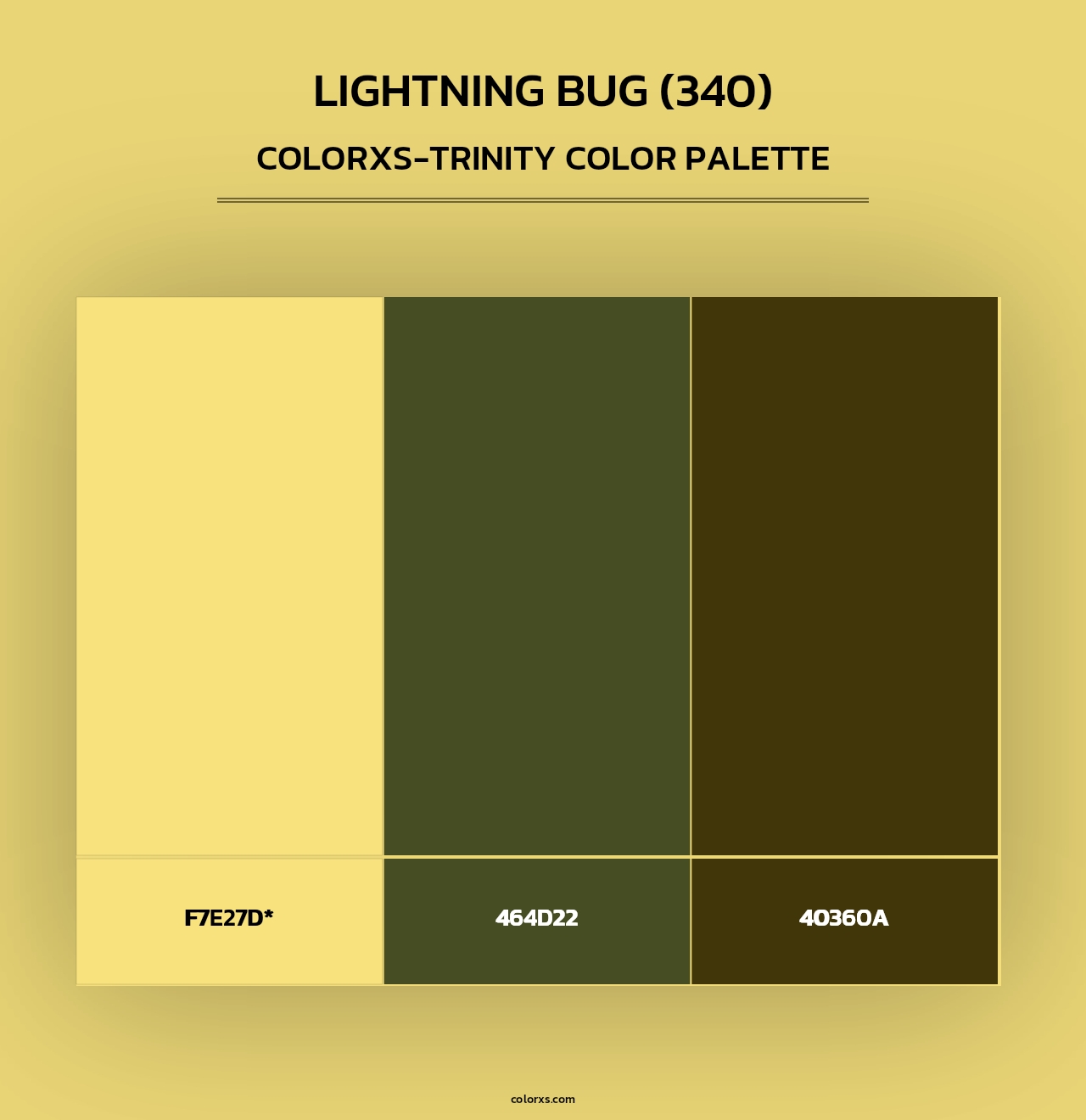 Lightning Bug (340) - Colorxs Trinity Palette