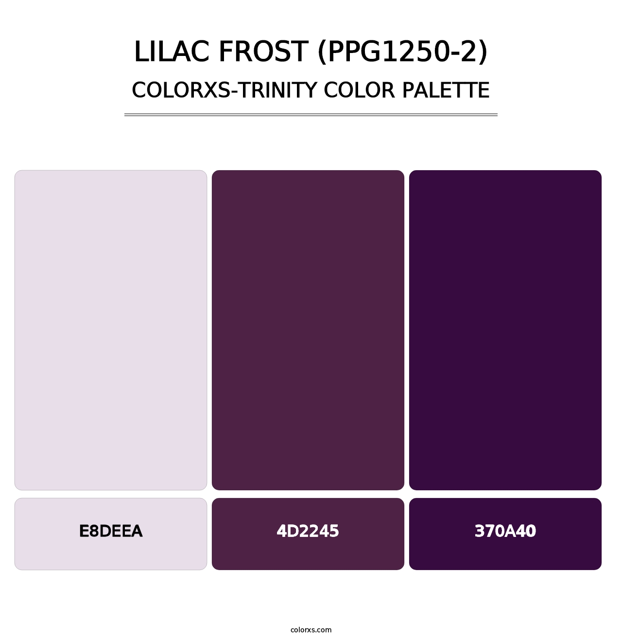 Lilac Frost (PPG1250-2) - Colorxs Trinity Palette