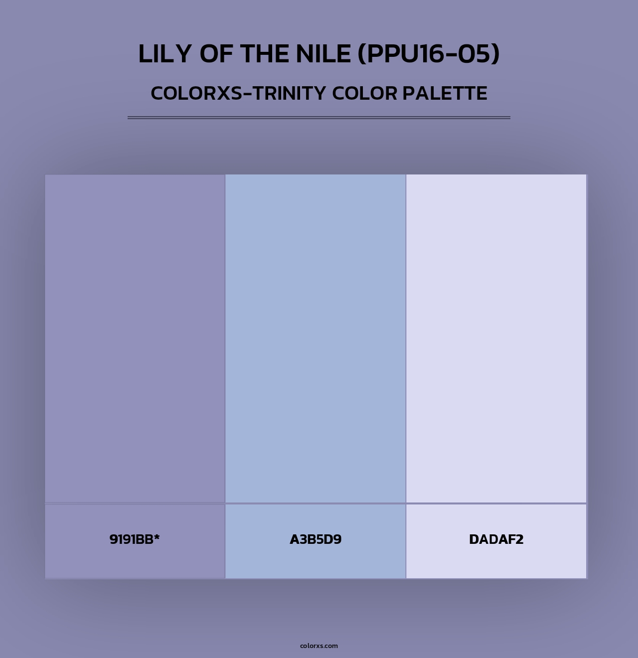 Lily Of The Nile (PPU16-05) - Colorxs Trinity Palette