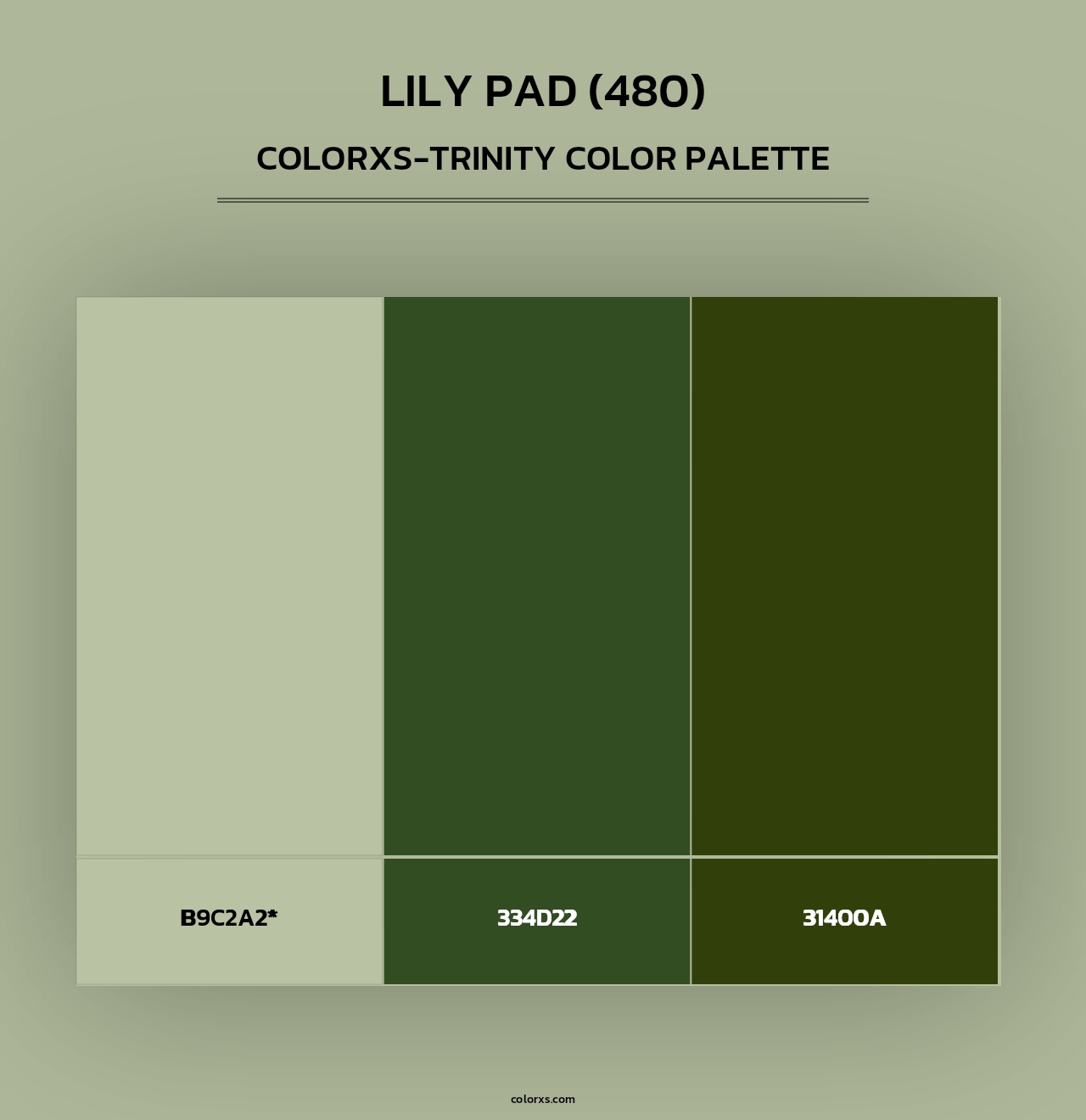 Lily Pad (480) - Colorxs Trinity Palette