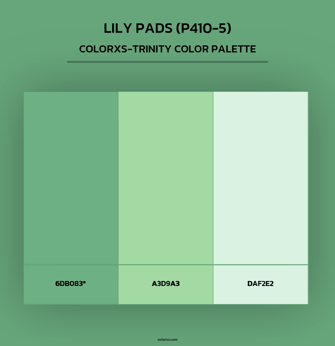 Lily Pads (P410-5) - Colorxs Trinity Palette