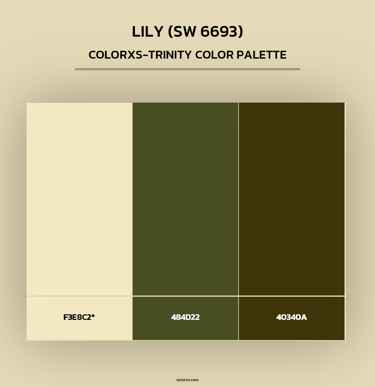 Lily (SW 6693) - Colorxs Trinity Palette