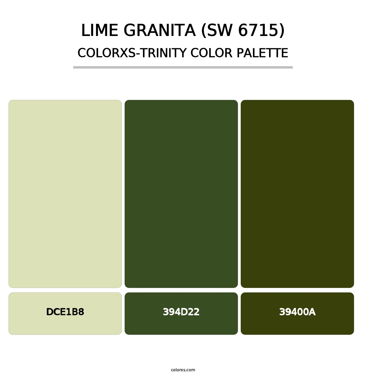Lime Granita (SW 6715) - Colorxs Trinity Palette