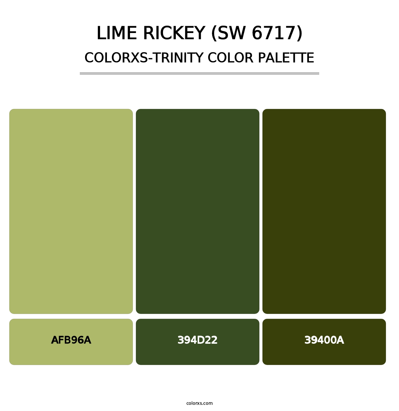 Lime Rickey (SW 6717) - Colorxs Trinity Palette