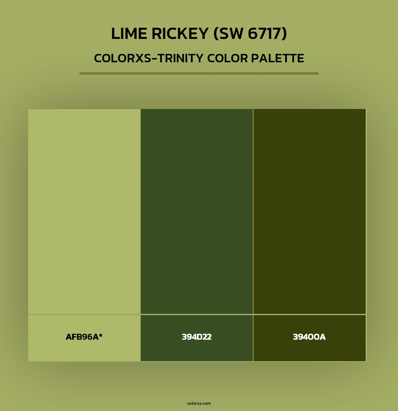 Lime Rickey (SW 6717) - Colorxs Trinity Palette