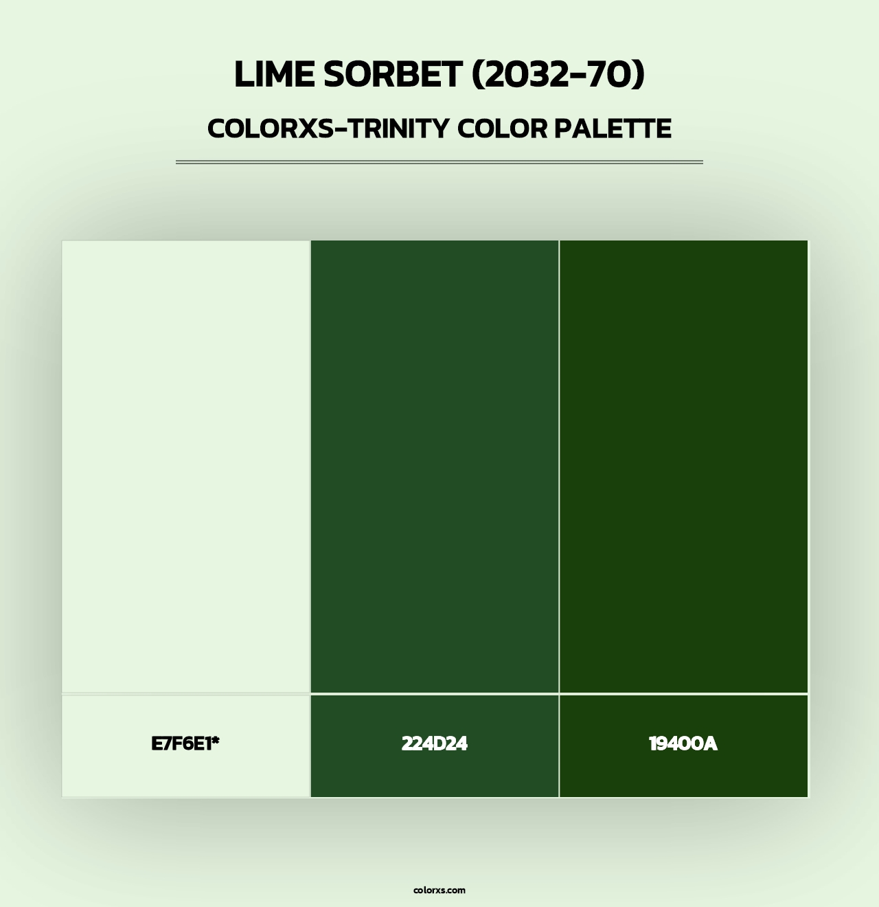 Lime Sorbet (2032-70) - Colorxs Trinity Palette