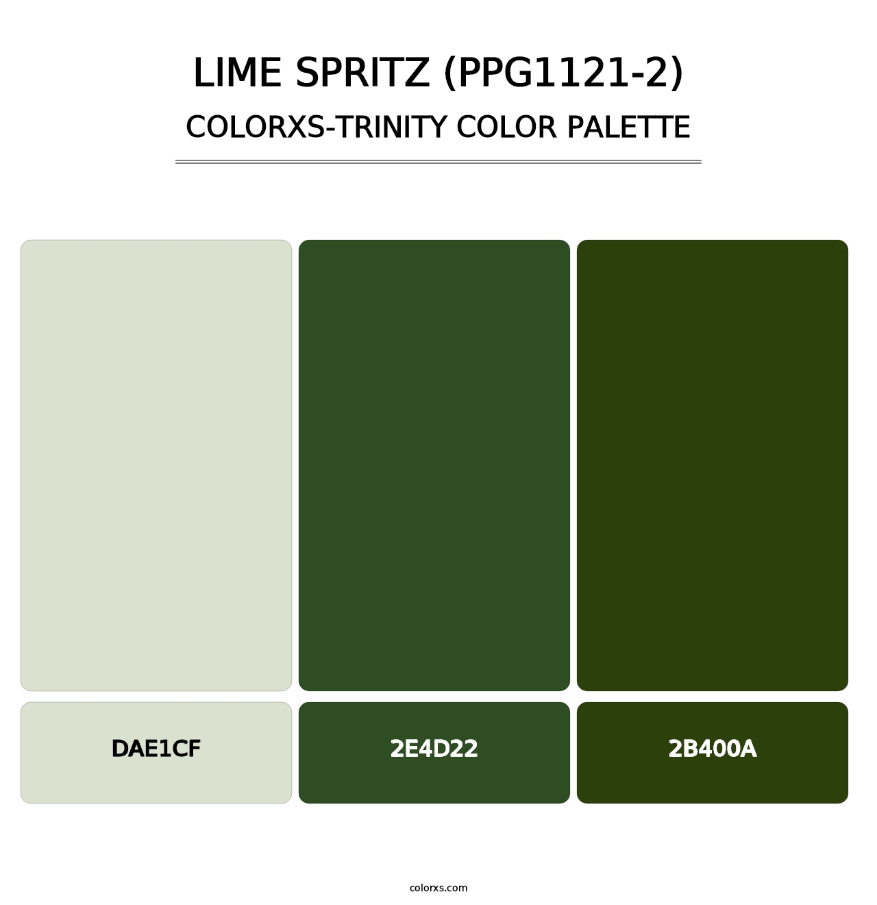 Lime Spritz (PPG1121-2) - Colorxs Trinity Palette