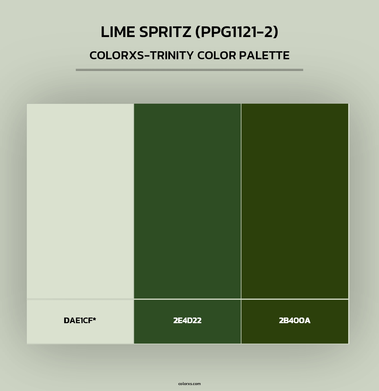 Lime Spritz (PPG1121-2) - Colorxs Trinity Palette