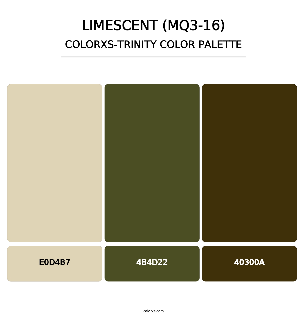 Limescent (MQ3-16) - Colorxs Trinity Palette