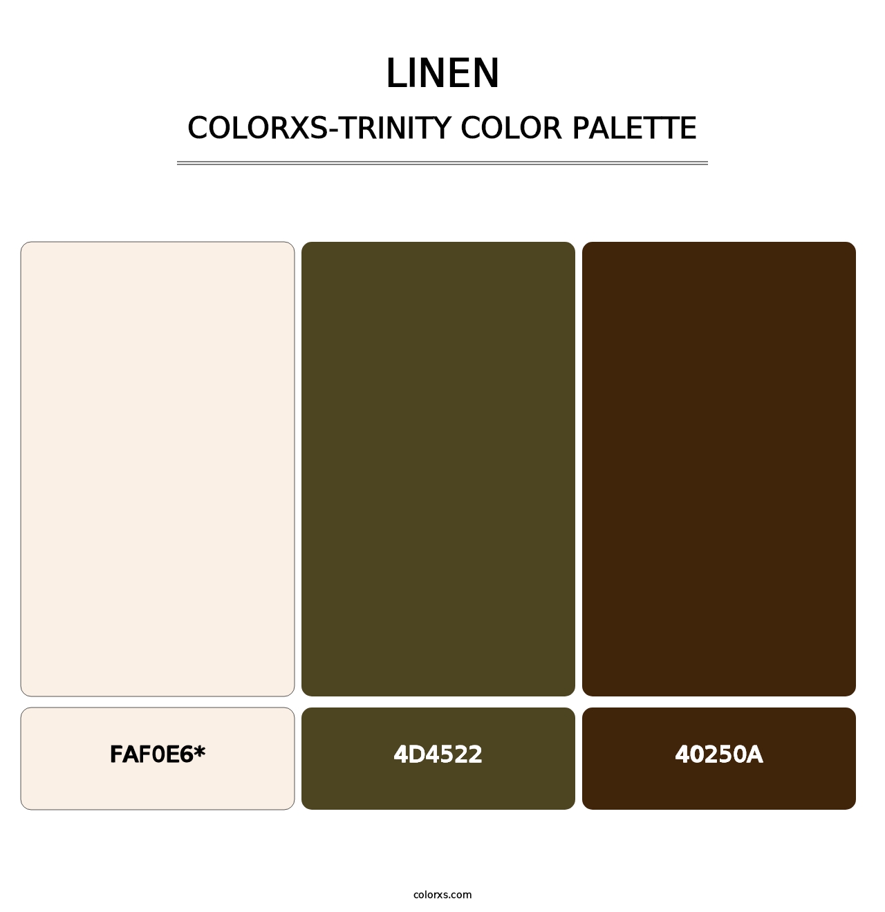 Linen - Colorxs Trinity Palette