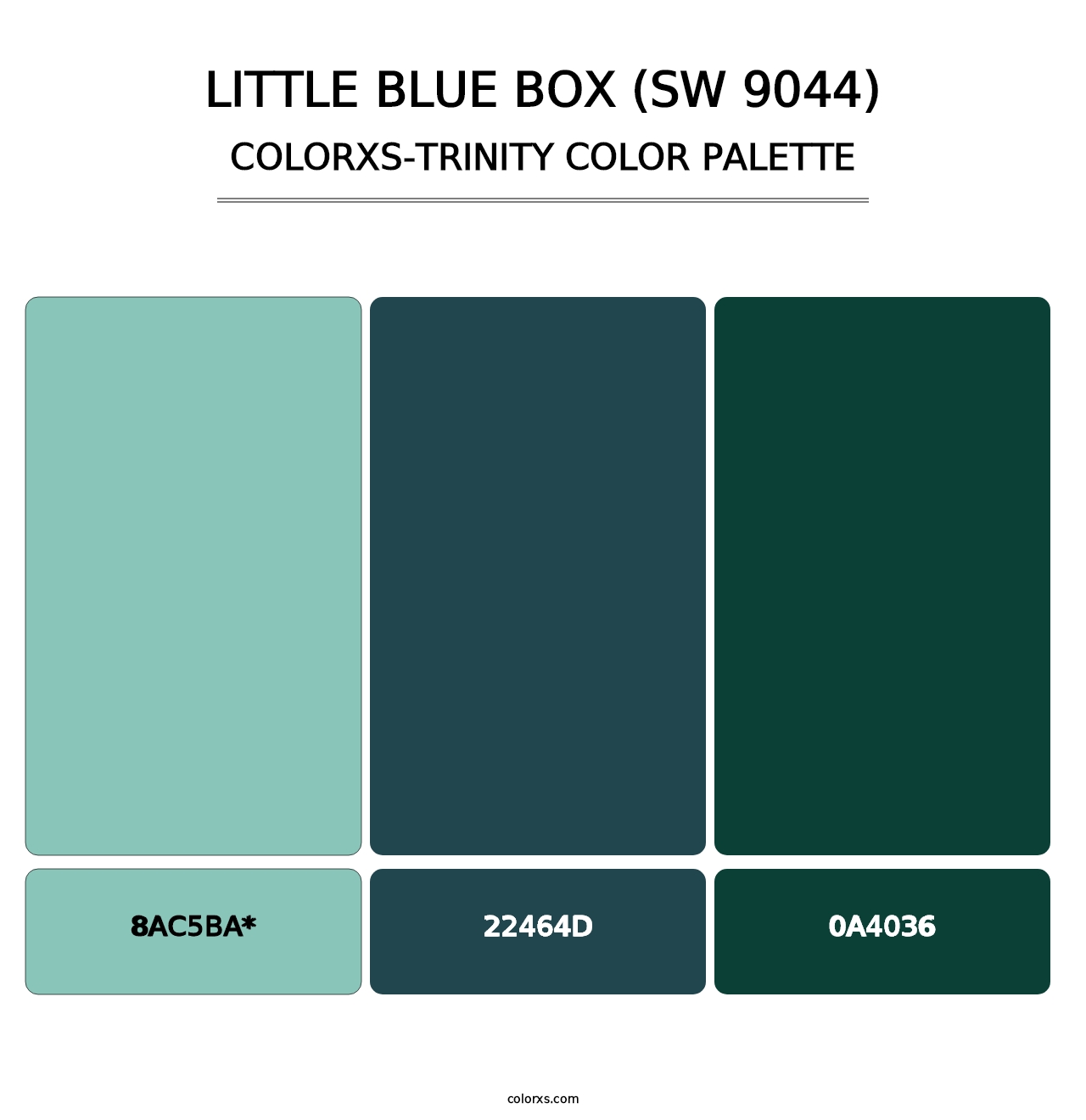 Little Blue Box (SW 9044) - Colorxs Trinity Palette