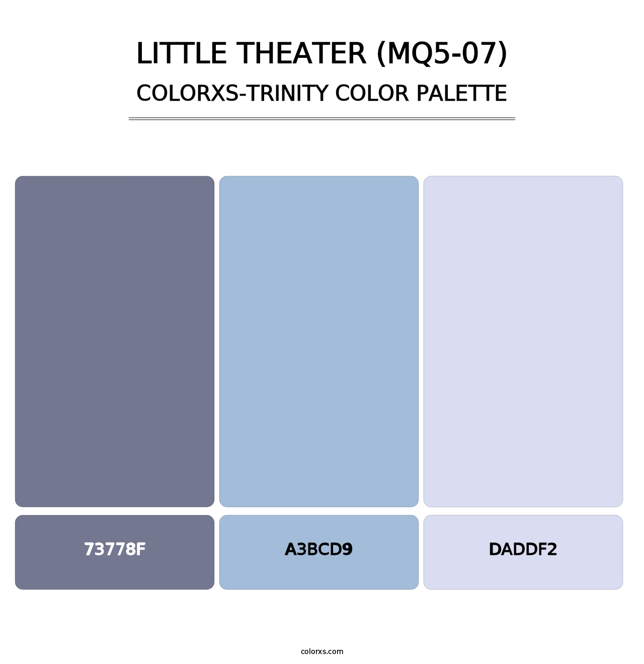 Little Theater (MQ5-07) - Colorxs Trinity Palette