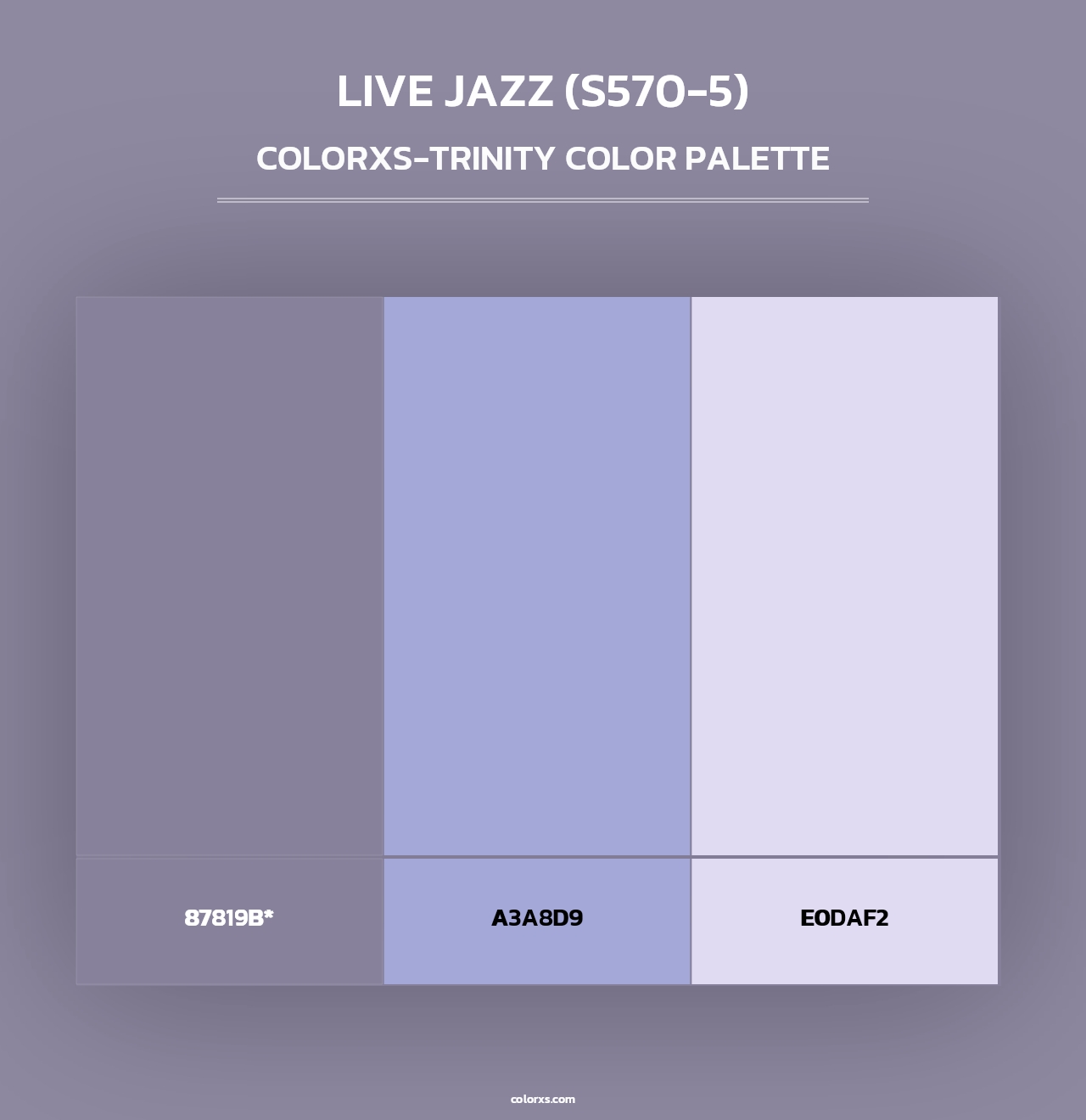 Live Jazz (S570-5) - Colorxs Trinity Palette