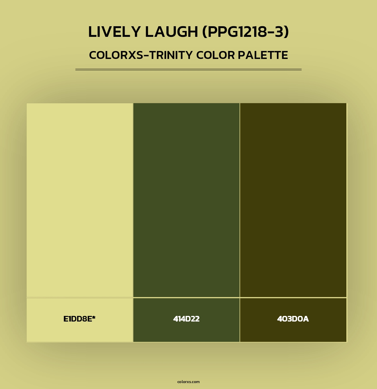 Lively Laugh (PPG1218-3) - Colorxs Trinity Palette