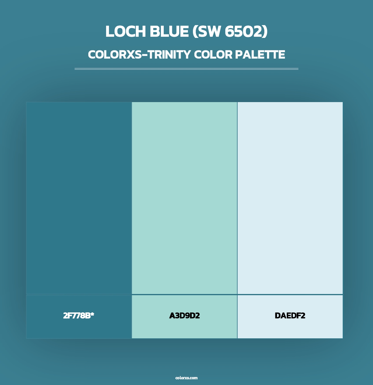Loch Blue (SW 6502) - Colorxs Trinity Palette