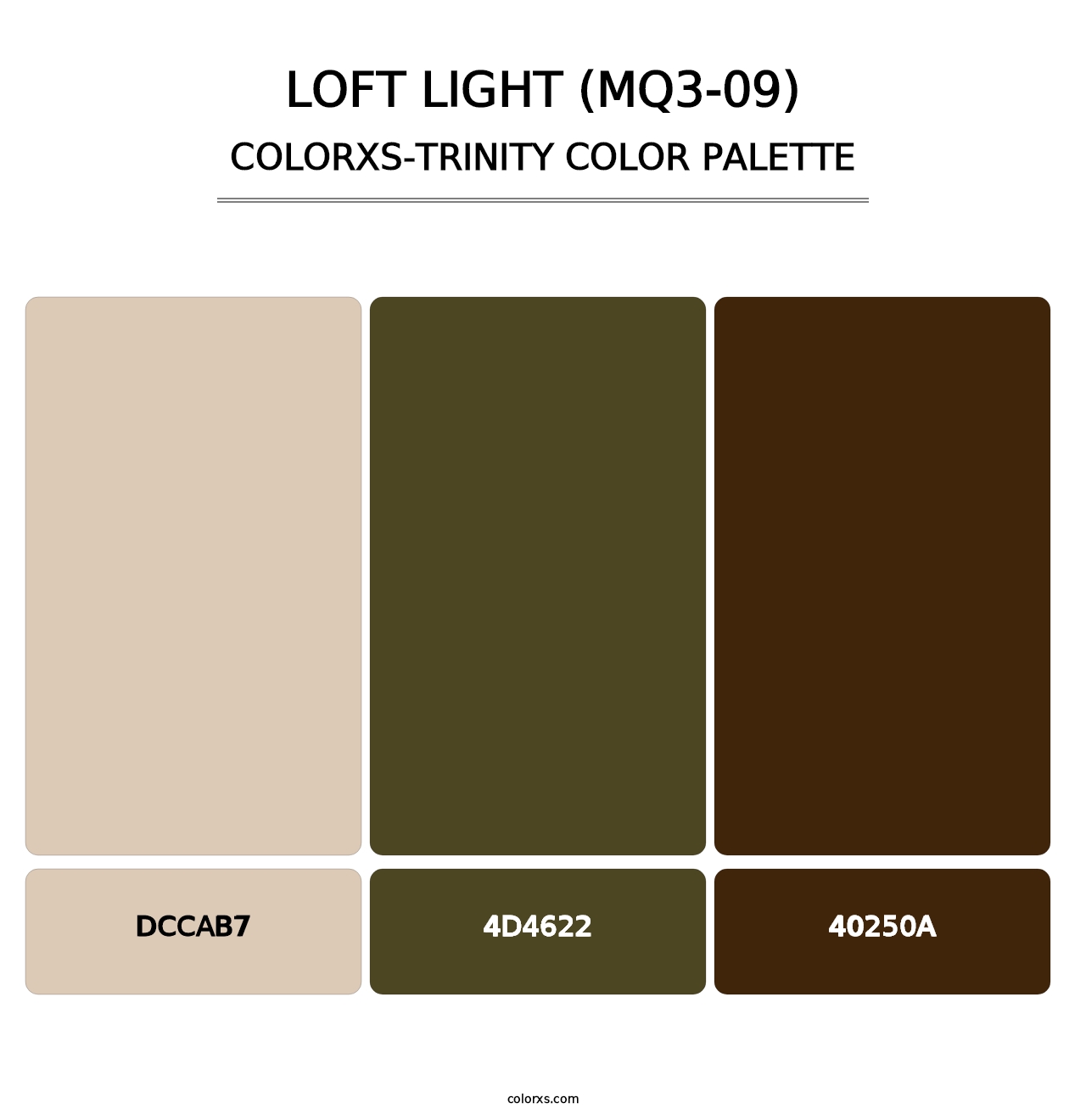 Loft Light (MQ3-09) - Colorxs Trinity Palette