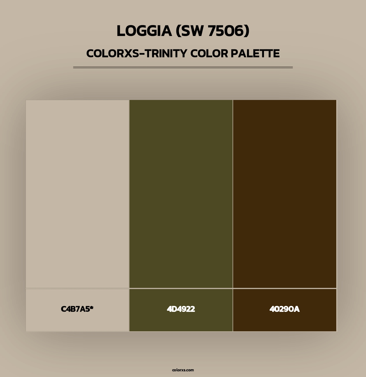 Loggia (SW 7506) - Colorxs Trinity Palette