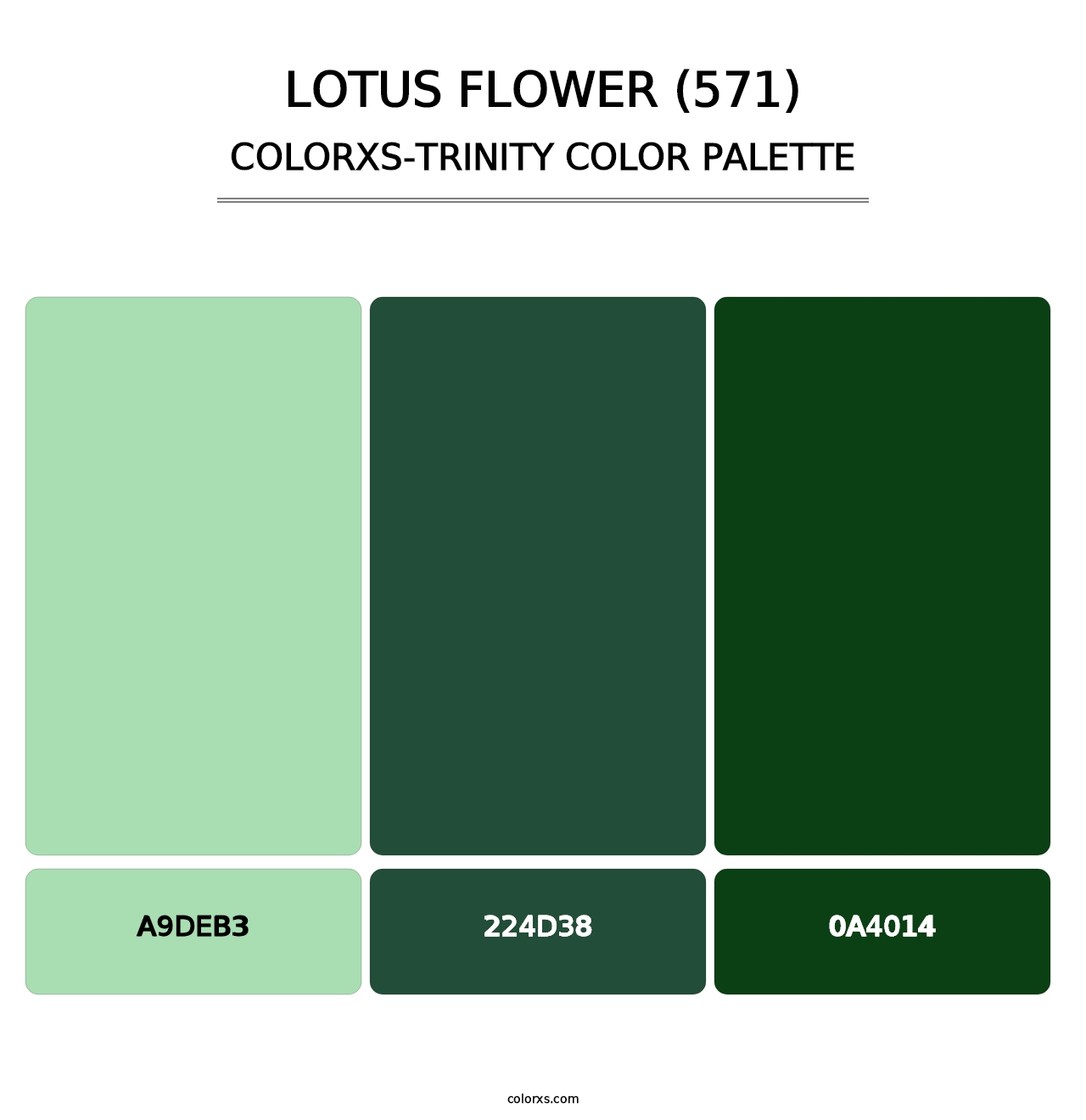Lotus Flower (571) - Colorxs Trinity Palette