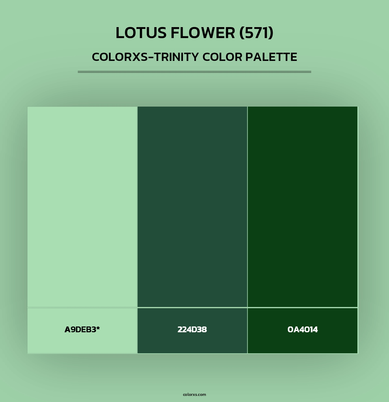 Lotus Flower (571) - Colorxs Trinity Palette