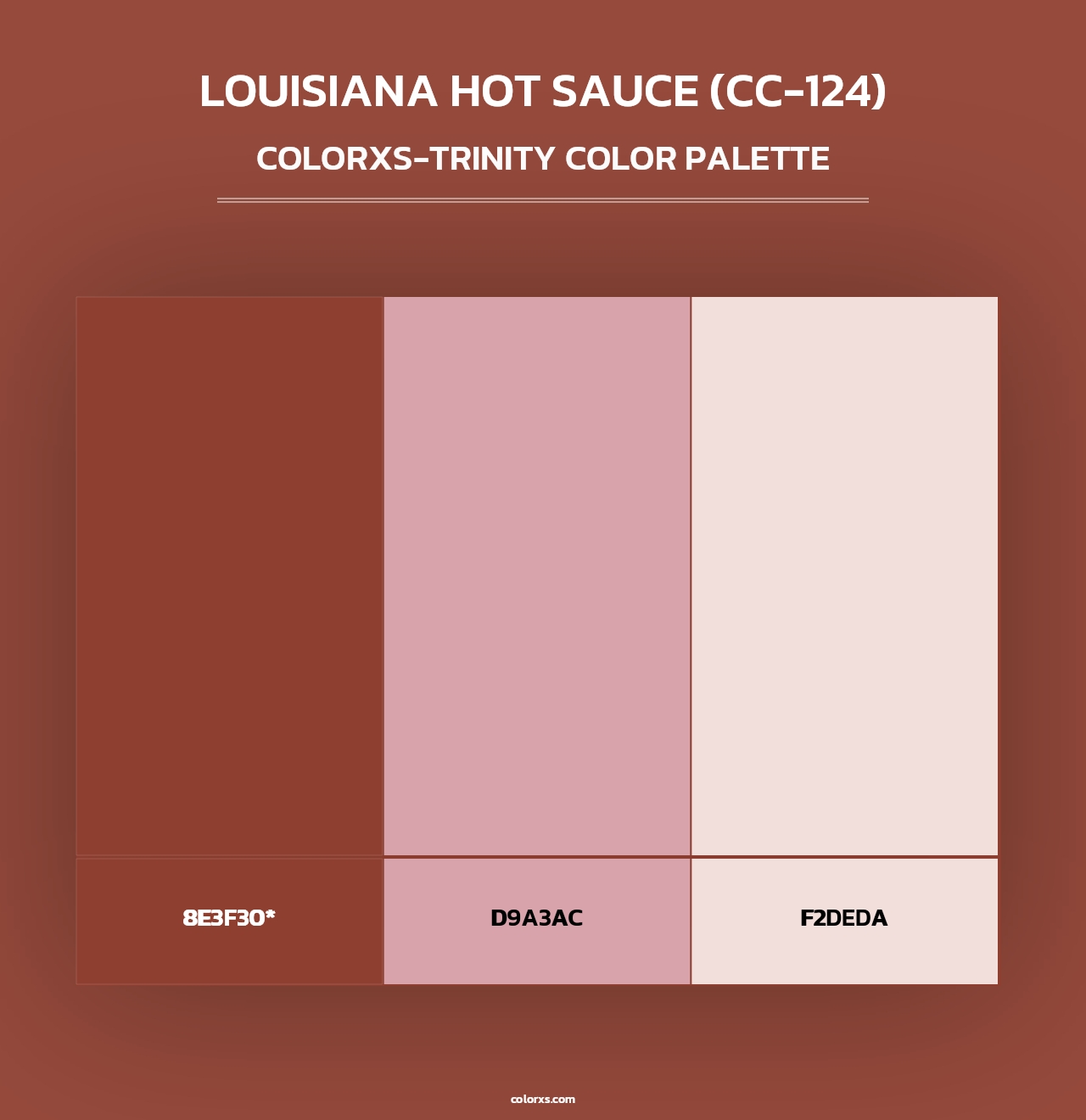 Louisiana Hot Sauce (CC-124) - Colorxs Trinity Palette