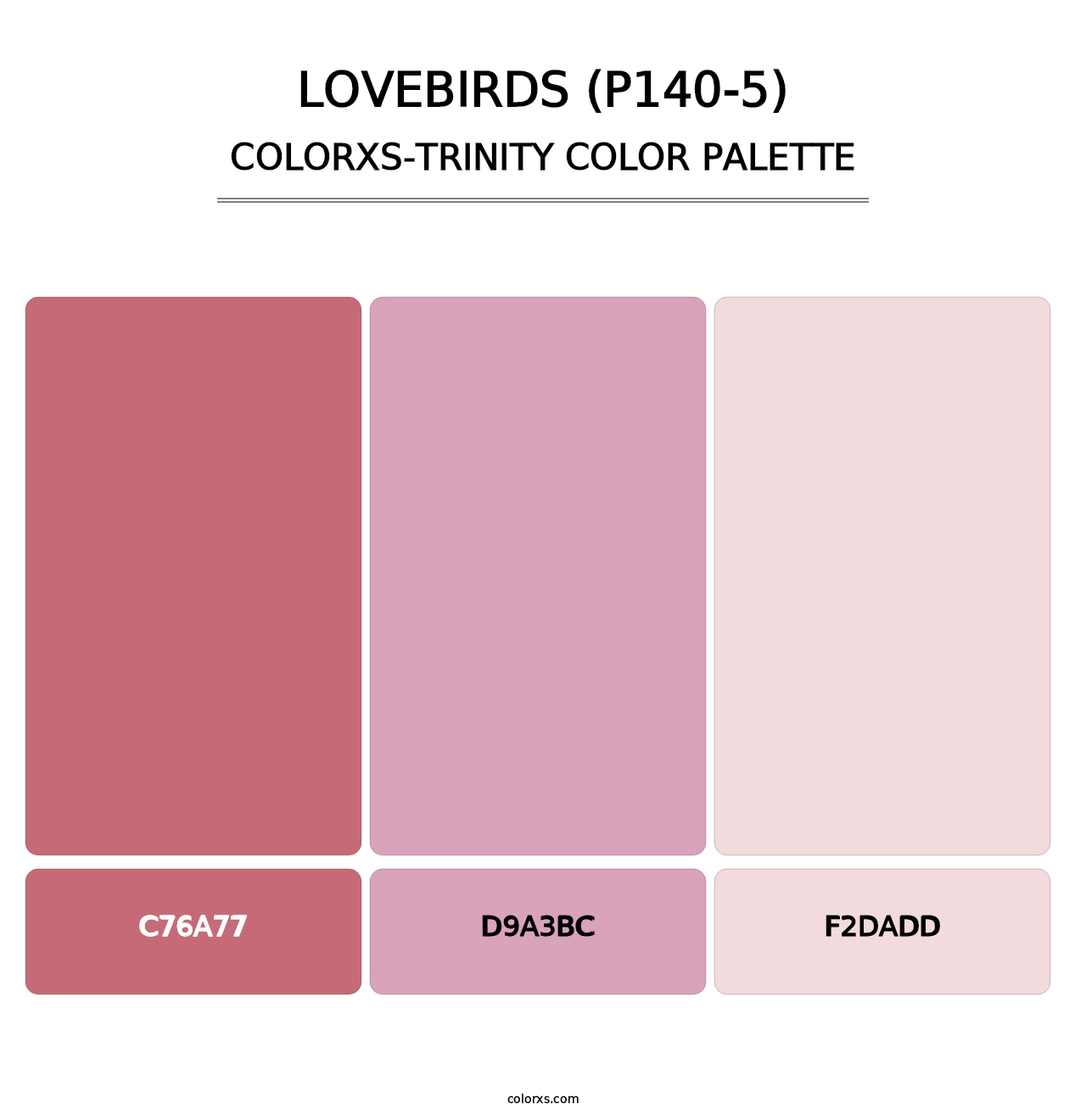Lovebirds (P140-5) - Colorxs Trinity Palette