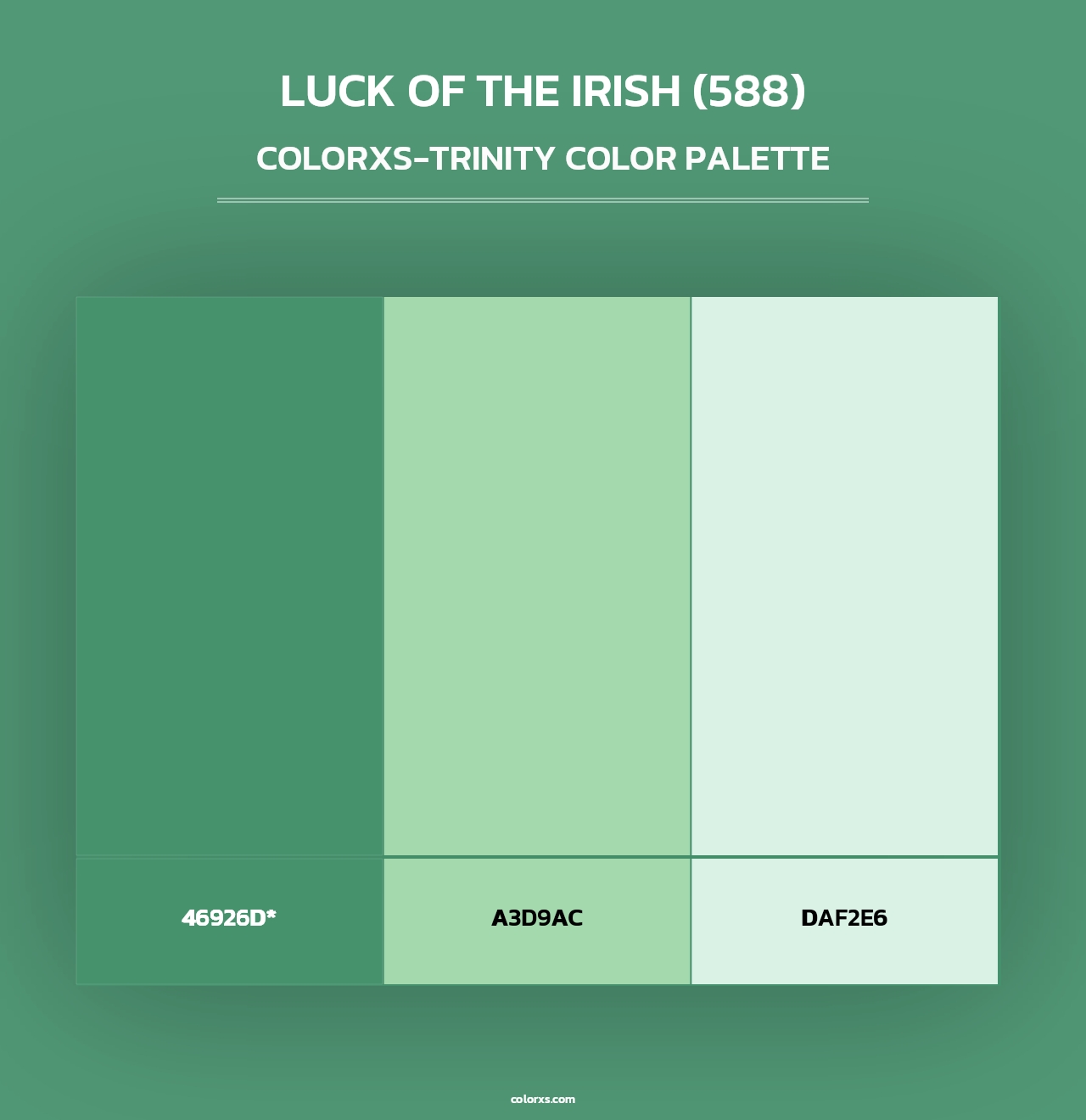 Luck of the Irish (588) - Colorxs Trinity Palette