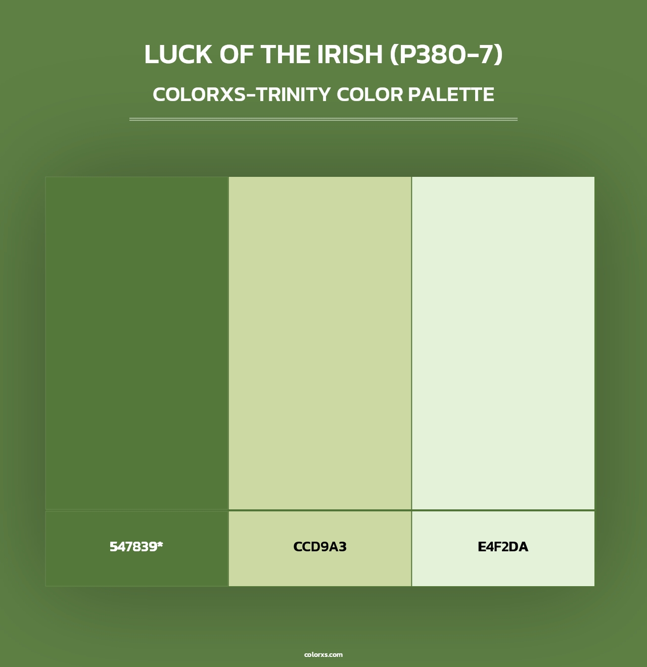 Luck Of The Irish (P380-7) - Colorxs Trinity Palette