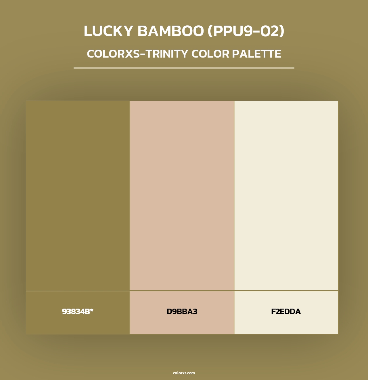 Lucky Bamboo (PPU9-02) - Colorxs Trinity Palette