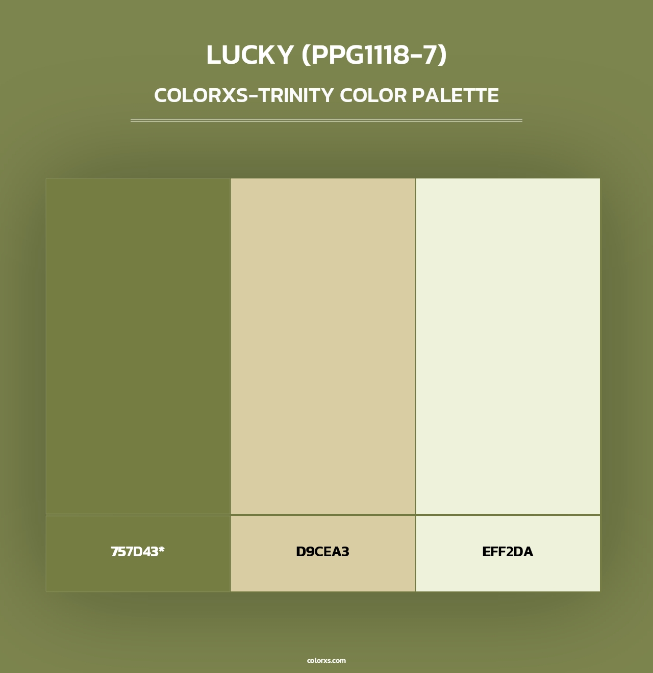 Lucky (PPG1118-7) - Colorxs Trinity Palette