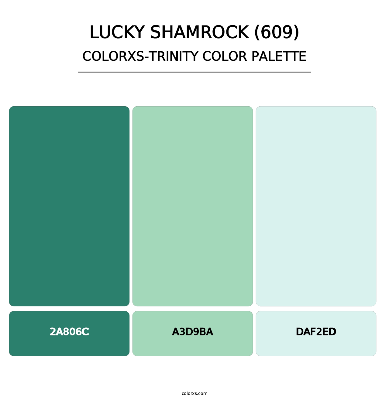 Lucky Shamrock (609) - Colorxs Trinity Palette