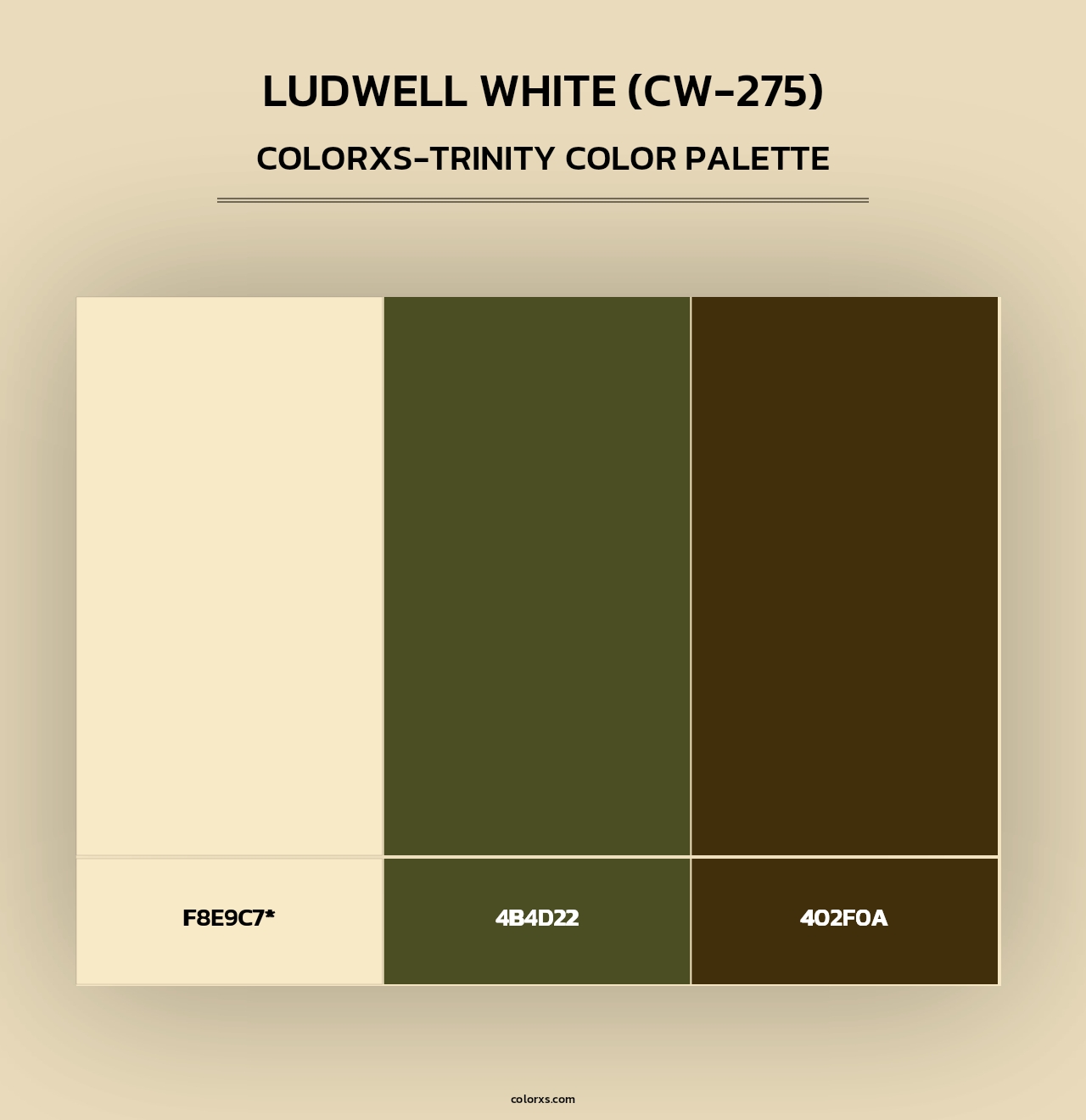 Ludwell White (CW-275) - Colorxs Trinity Palette