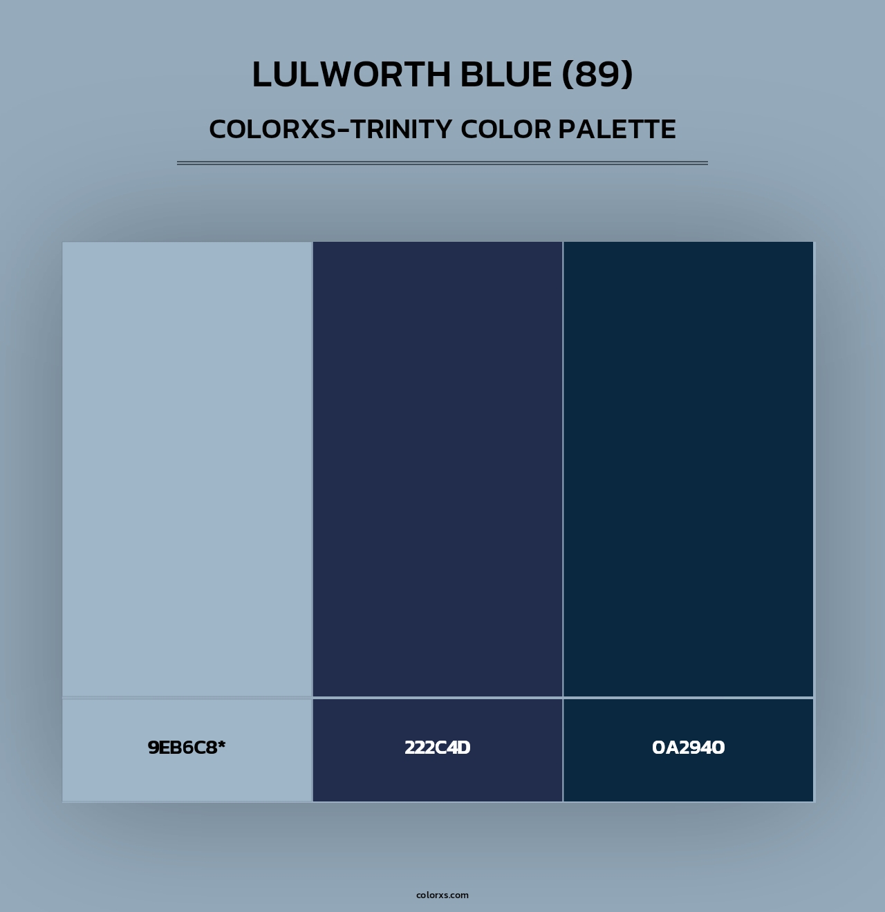 Lulworth Blue (89) - Colorxs Trinity Palette