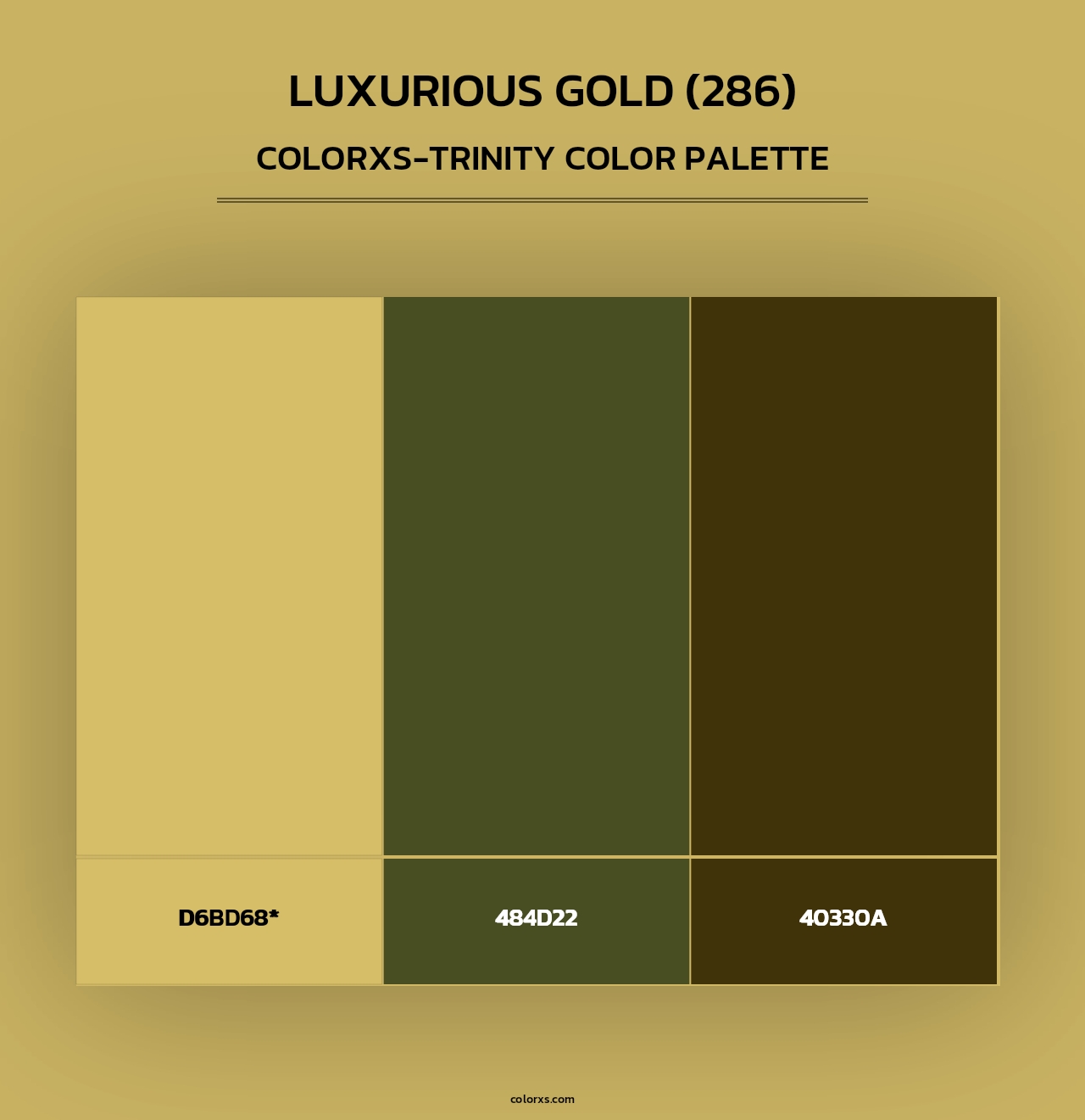Luxurious Gold (286) - Colorxs Trinity Palette