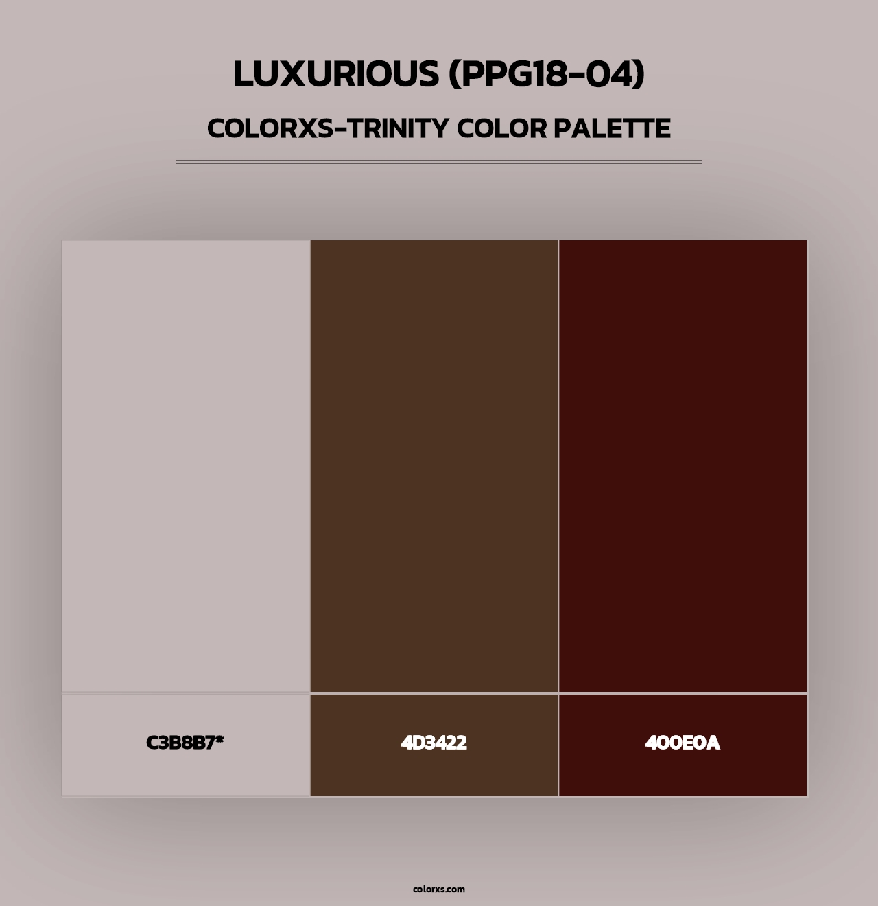 Luxurious (PPG18-04) - Colorxs Trinity Palette