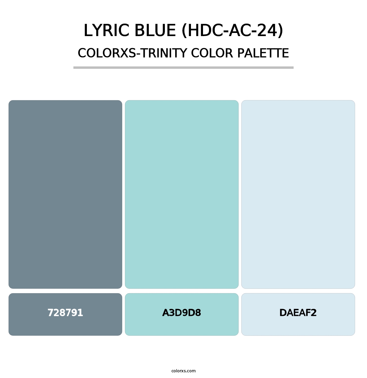 Lyric Blue (HDC-AC-24) - Colorxs Trinity Palette