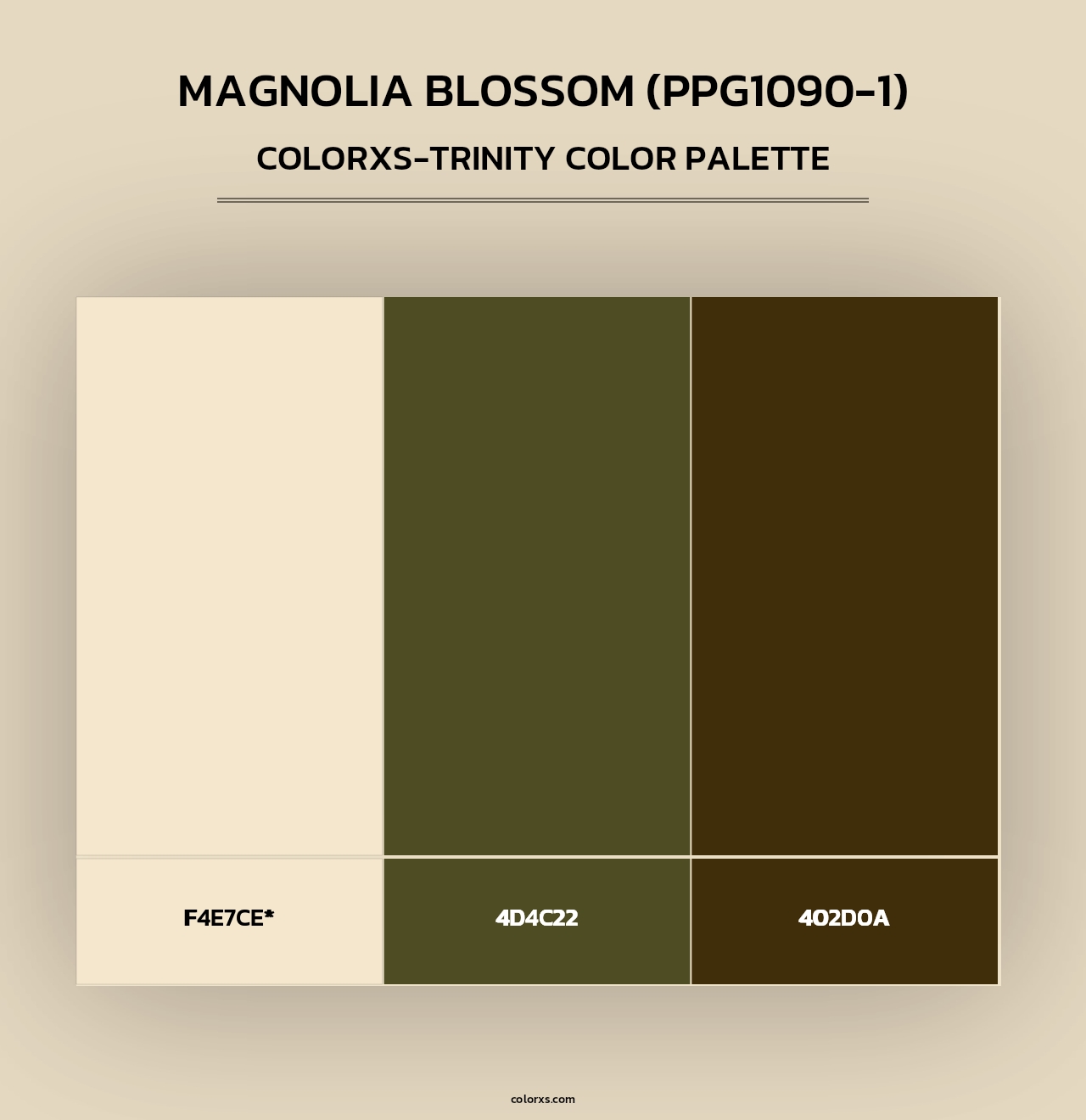 Magnolia Blossom (PPG1090-1) - Colorxs Trinity Palette