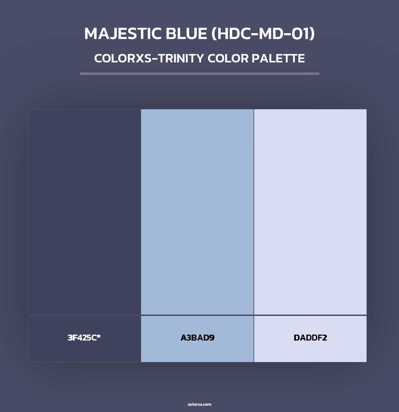 Majestic Blue (HDC-MD-01) - Colorxs Trinity Palette