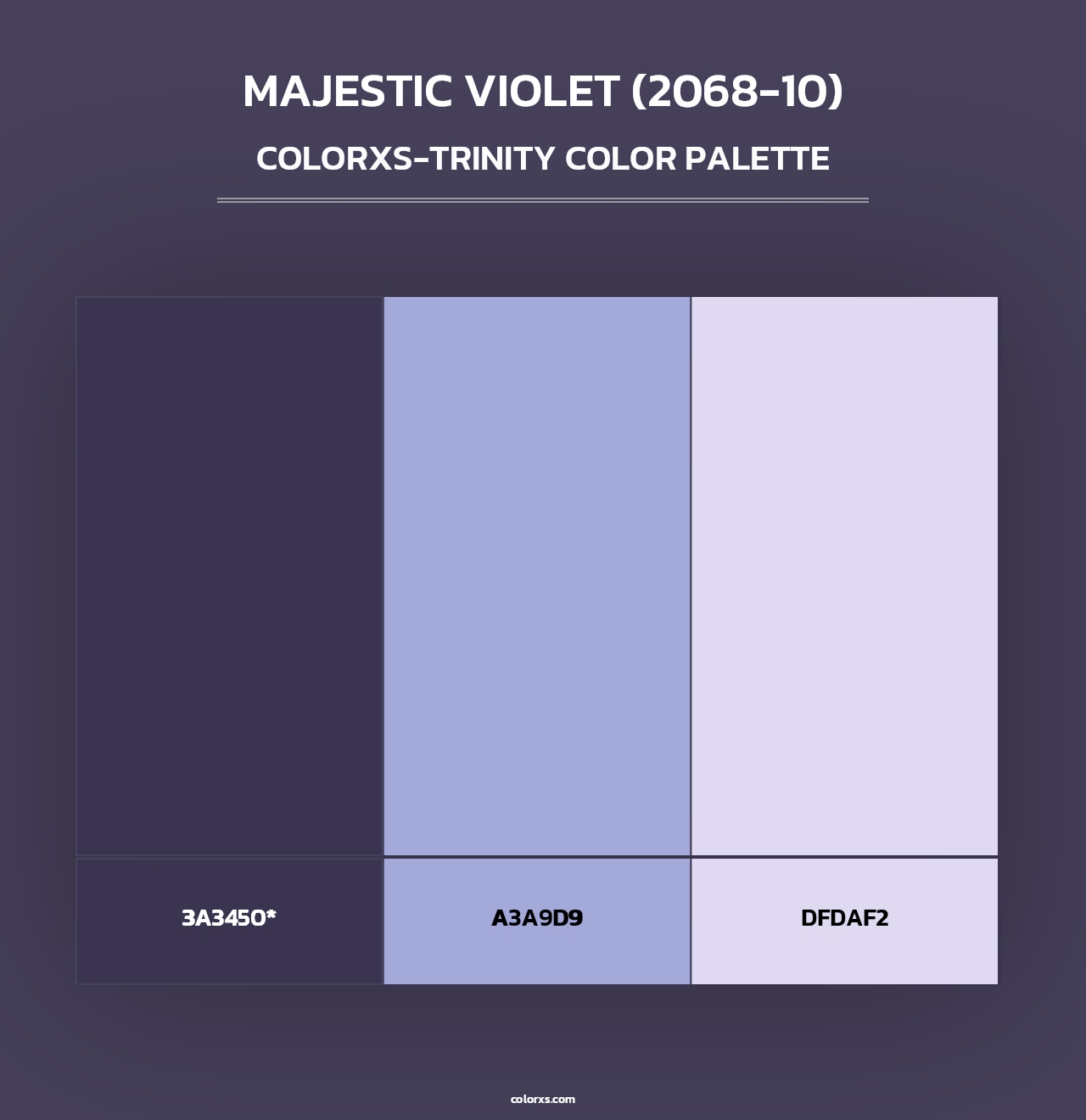 Majestic Violet (2068-10) - Colorxs Trinity Palette