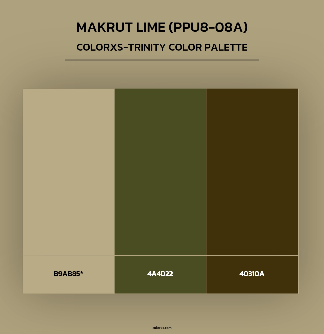Makrut Lime (PPU8-08A) - Colorxs Trinity Palette