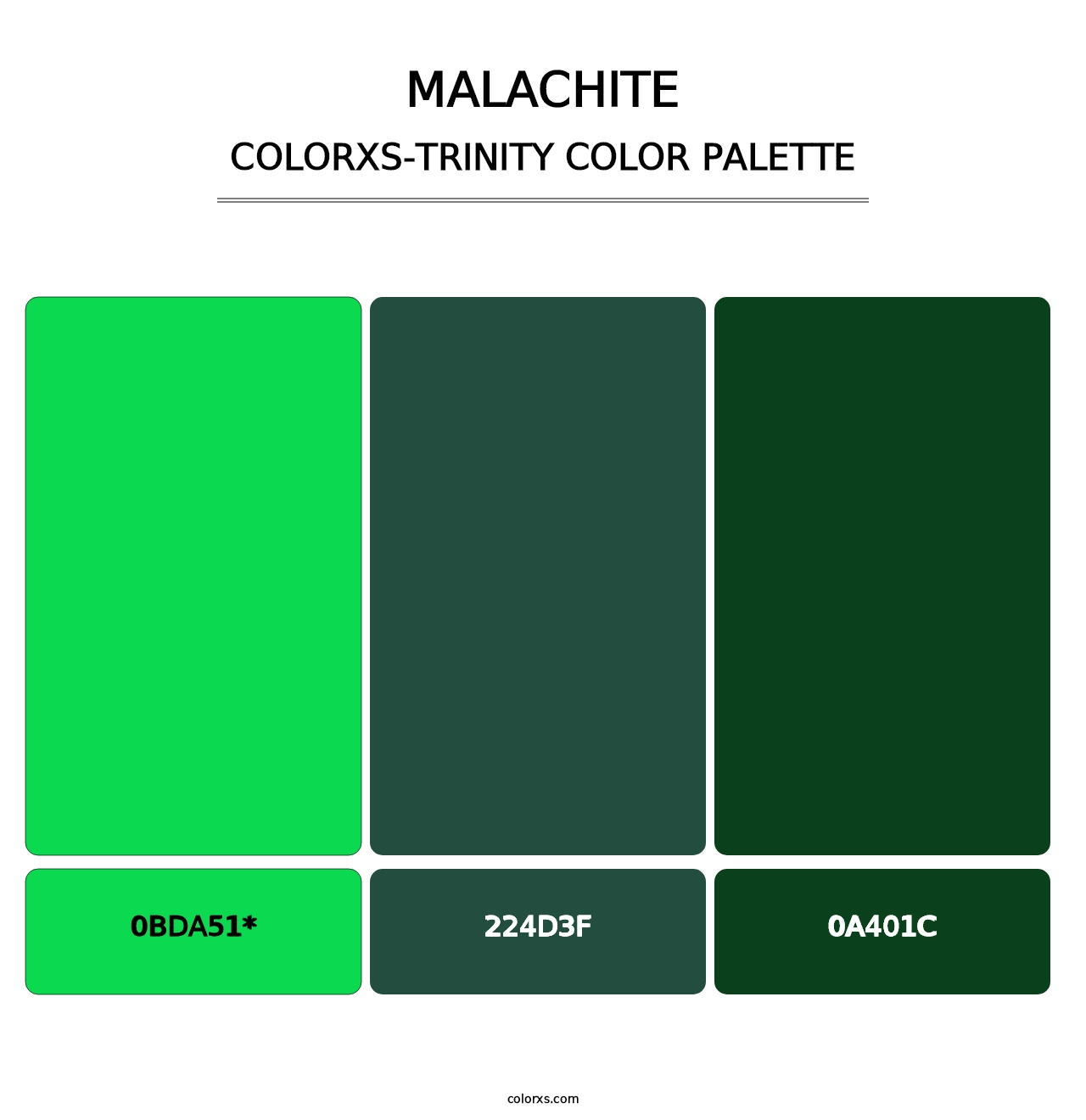 Malachite - Colorxs Trinity Palette