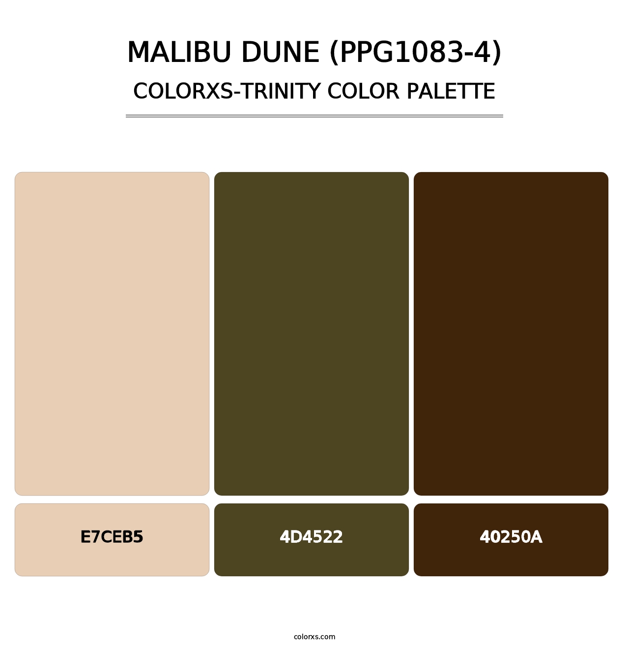 Malibu Dune (PPG1083-4) - Colorxs Trinity Palette