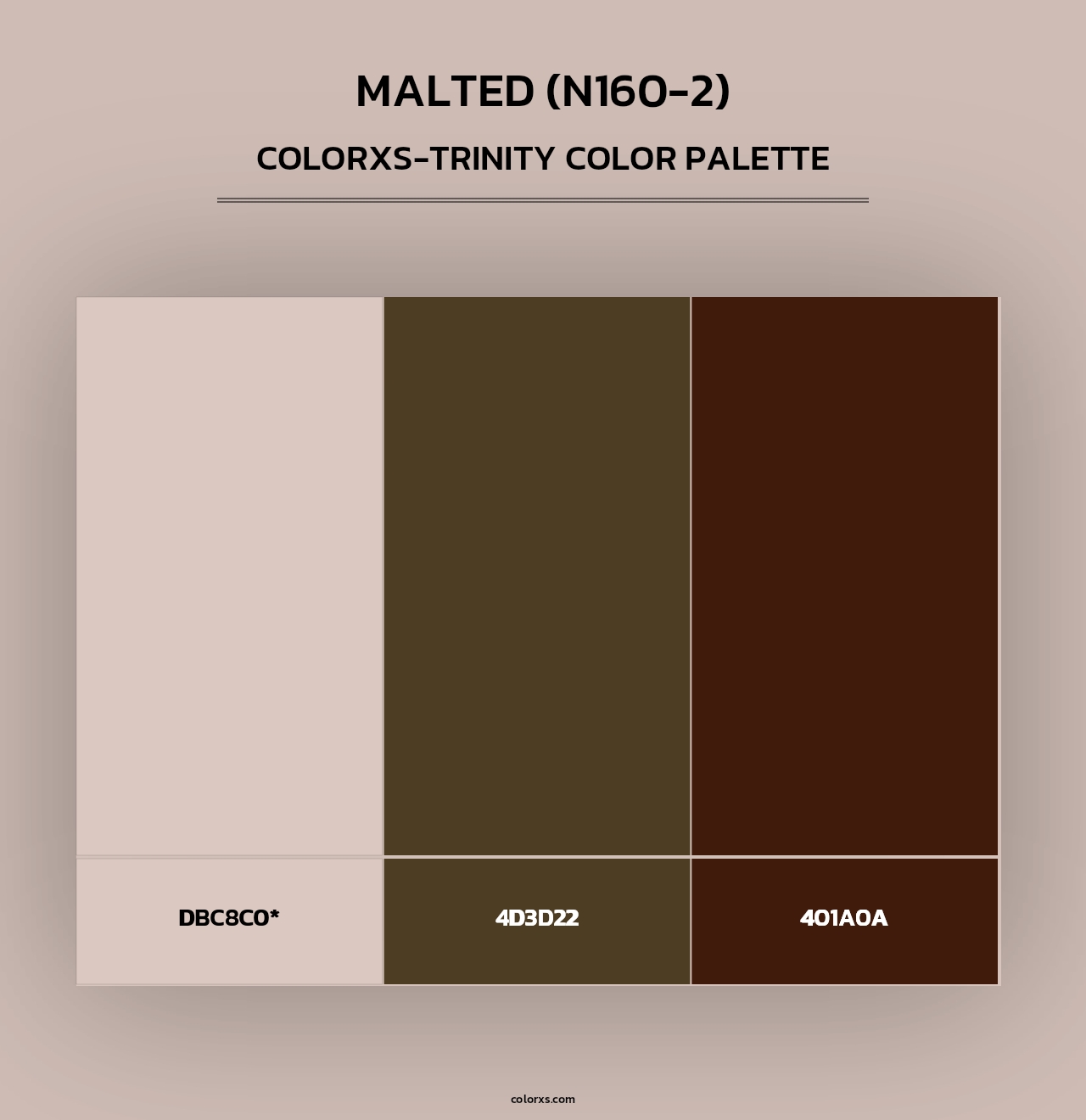 Malted (N160-2) - Colorxs Trinity Palette
