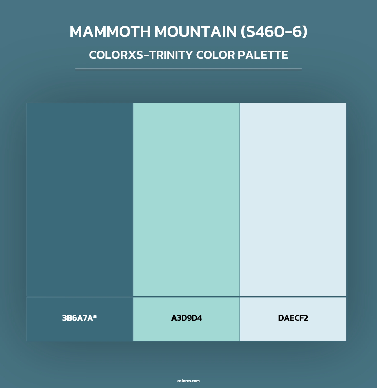 Mammoth Mountain (S460-6) - Colorxs Trinity Palette