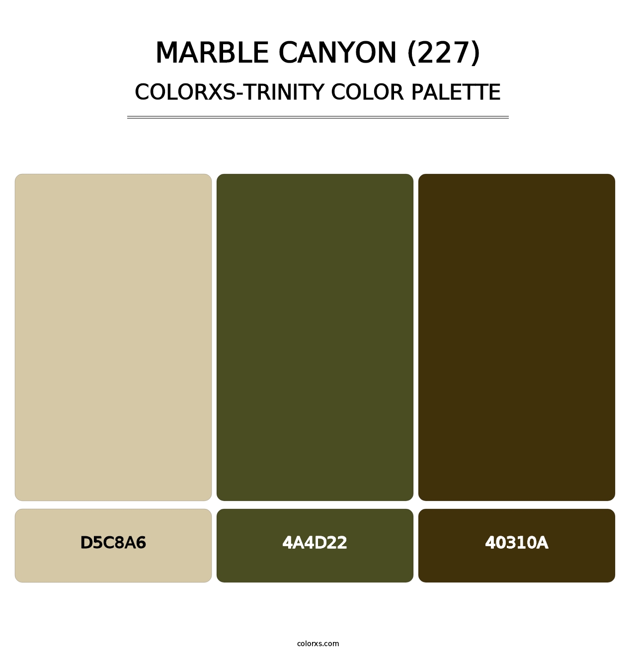 Marble Canyon (227) - Colorxs Trinity Palette